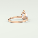 2.0 CT Pear Cut Solitaire Lab-Grown Diamond Engagement Ring 8