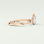 2.0 CT Pear Cut Solitaire Lab-Grown Diamond Engagement Ring 9