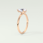 2.0 CT Pear Cut Solitaire Lab-Grown Diamond Engagement Ring 11