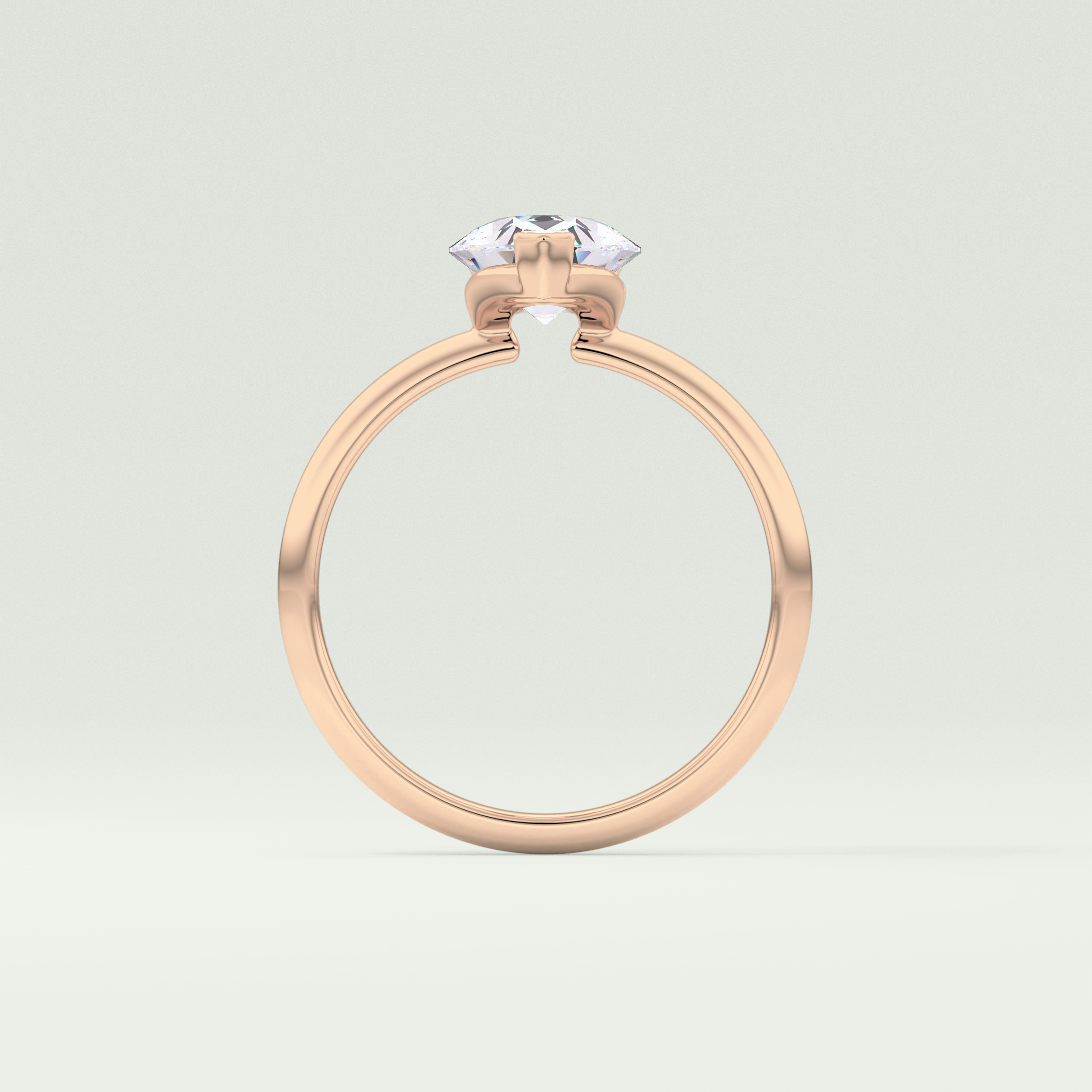 2.0 CT Pear Cut Solitaire Lab-Grown Diamond Engagement Ring 12