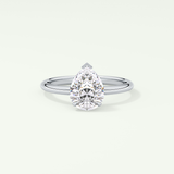 2.0 CT Pear Cut Solitaire Lab-Grown Diamond Engagement Ring 13