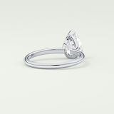 2.0 CT Pear Cut Solitaire Lab-Grown Diamond Engagement Ring 14