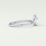 2.0 CT Pear Cut Solitaire Lab-Grown Diamond Engagement Ring 15