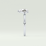 2.0 CT Pear Cut Solitaire Moissanite Engagement Ring 16
