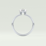 2.0 CT Pear Cut Solitaire Lab-Grown Diamond Engagement Ring 18
