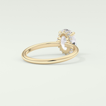 2.0 CT Oval Cut Hidden Halo Lab-Grown Diamond Engagement Ring 2