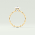 2.0 CT Oval Cut Hidden Halo Lab-Grown Diamond Engagement Ring 6