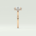 2.0 CT Oval Cut Hidden Halo Lab-Grown Diamond Engagement Ring 10