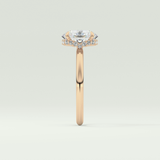 2.0 CT Oval Cut Hidden Halo Lab-Grown Diamond Engagement Ring 10
