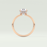2.0 CT Oval Cut Hidden Halo Lab-Grown Diamond Engagement Ring 12