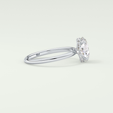 2.0 CT Oval Cut Hidden Halo Lab-Grown Diamond Engagement Ring 15