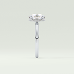 2.0 CT Oval Cut Hidden Halo Lab-Grown Diamond Engagement Ring 16