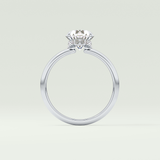 2.0 CT Oval Cut Hidden Halo Lab-Grown Diamond Engagement Ring 18
