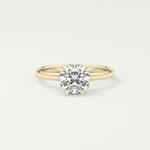 2.0 CT Cushion Cut Hidden Halo Lab-Grown Diamond Engagement Ring 1