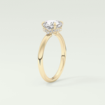 2.0 CT Cushion Cut Hidden Halo Lab-Grown Diamond Engagement Ring 5