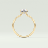 2.0 CT Cushion Cut Hidden Halo Lab-Grown Diamond Engagement Ring 6