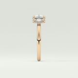 2.0 CT Cushion Cut Hidden Halo Lab-Grown Diamond Engagement Ring 10