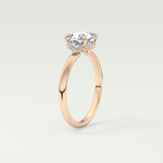 2.0 CT Cushion Cut Hidden Halo Lab-Grown Diamond Engagement Ring 11