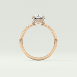 2.0 CT Cushion Cut Hidden Halo Lab-Grown Diamond Engagement Ring 12