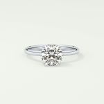2.0 CT Cushion Cut Hidden Halo Lab-Grown Diamond Engagement Ring 13