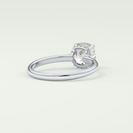 2.0 CT Cushion Cut Hidden Halo Lab-Grown Diamond Engagement Ring 14