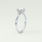 2.0 CT Cushion Cut Hidden Halo Lab-Grown Diamond Engagement Ring 17
