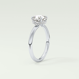 2.0 CT Cushion Cut Hidden Halo Lab-Grown Diamond Engagement Ring 17
