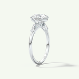 2.0 CT Round Cut Three Stone Lab-Grown Diamond Engagement Ring