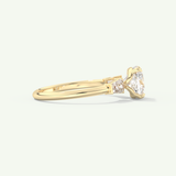2.0 CT Cushion Cut Three Stone Lab-Grown Diamond Engagement Ring