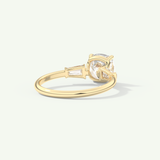 2.0 CT Cushion Cut Three Stone Lab-Grown Diamond Engagement Ring