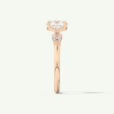 2.0 CT Cushion Cut Three Stone Lab-Grown Diamond Engagement Ring