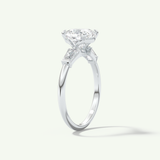 2.0 CT Cushion Cut Three Stone Lab-Grown Diamond Engagement Ring