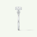 2.0 CT Cushion Cut Three Stone Lab-Grown Diamond Engagement Ring