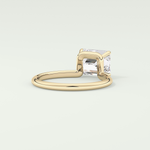 2.0 CT East West Emerald Cut Solitaire Lab-Grown Diamond Engagement Ring 2