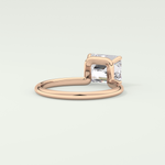 2 CT Emerald Cut Solitaire Moissanite Engagement Ring 8