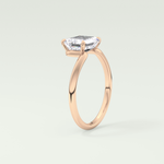 2.0 CT East West Emerald Cut Solitaire Lab-Grown Diamond Engagement Ring 11