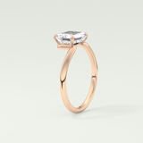 2.0 CT East West Emerald Cut Solitaire Lab-Grown Diamond Engagement Ring 11