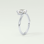 2.0 CT East West Emerald Cut Solitaire Lab-Grown Diamond Engagement Ring 17