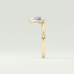 2.0 CT Pear Cut Solitaire Lab-Grown Diamond Engagement Ring 4