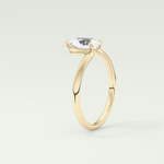 2.0 CT Pear Cut Solitaire Lab-Grown Diamond Engagement Ring 5