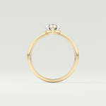 2.0 CT Pear Cut Solitaire Lab-Grown Diamond Engagement Ring 6