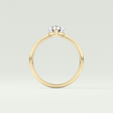 2.0 CT Pear Cut Solitaire Lab-Grown Diamond Engagement Ring 6