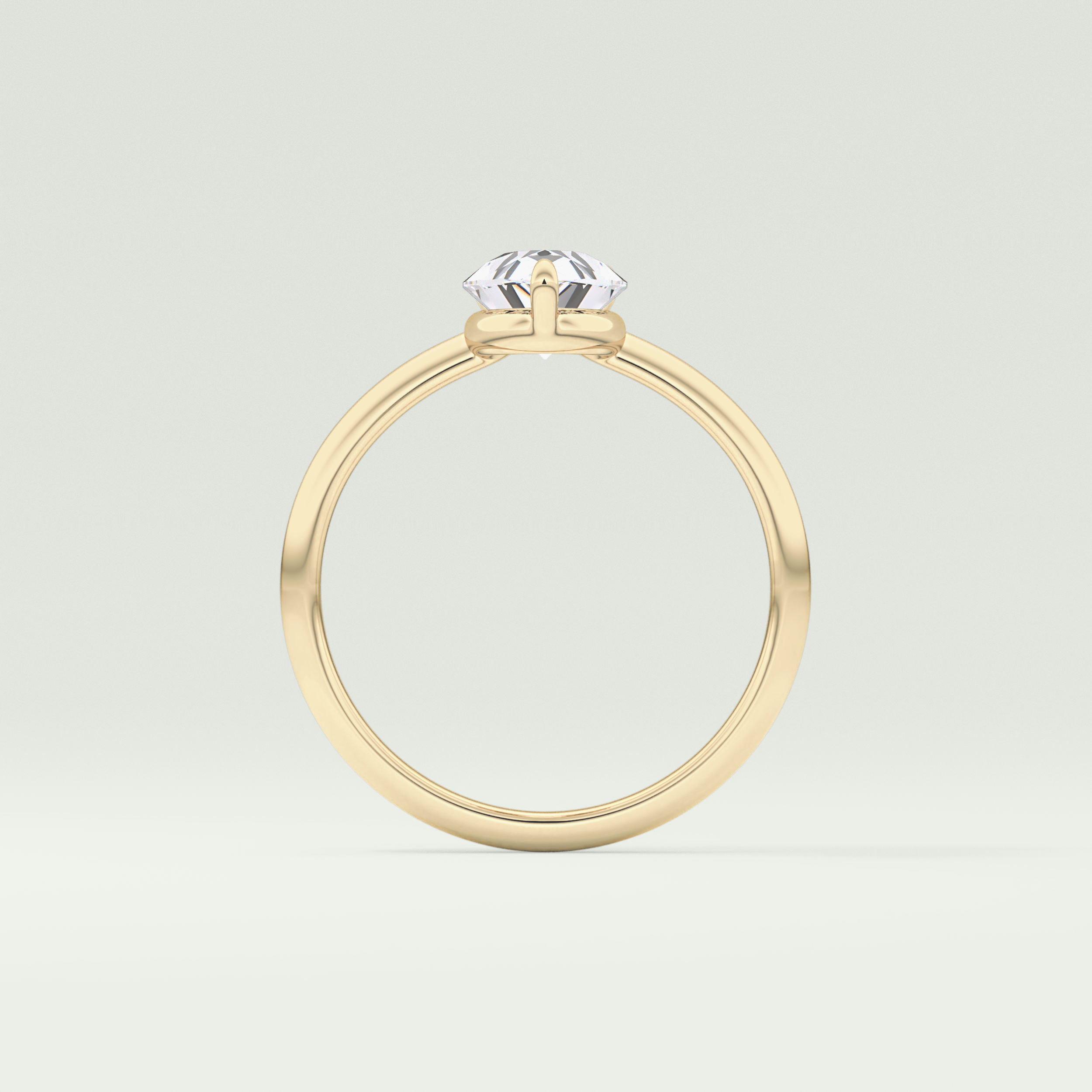 2.0 CT Pear Cut Solitaire Lab-Grown Diamond Engagement Ring 6