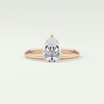 2.0 CT Pear Cut Solitaire Lab-Grown Diamond Engagement Ring 7