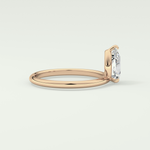 2.0 CT Pear Cut Solitaire Lab-Grown Diamond Engagement Ring 9