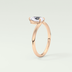 2.0 CT Pear Cut Solitaire Lab-Grown Diamond Engagement Ring 11