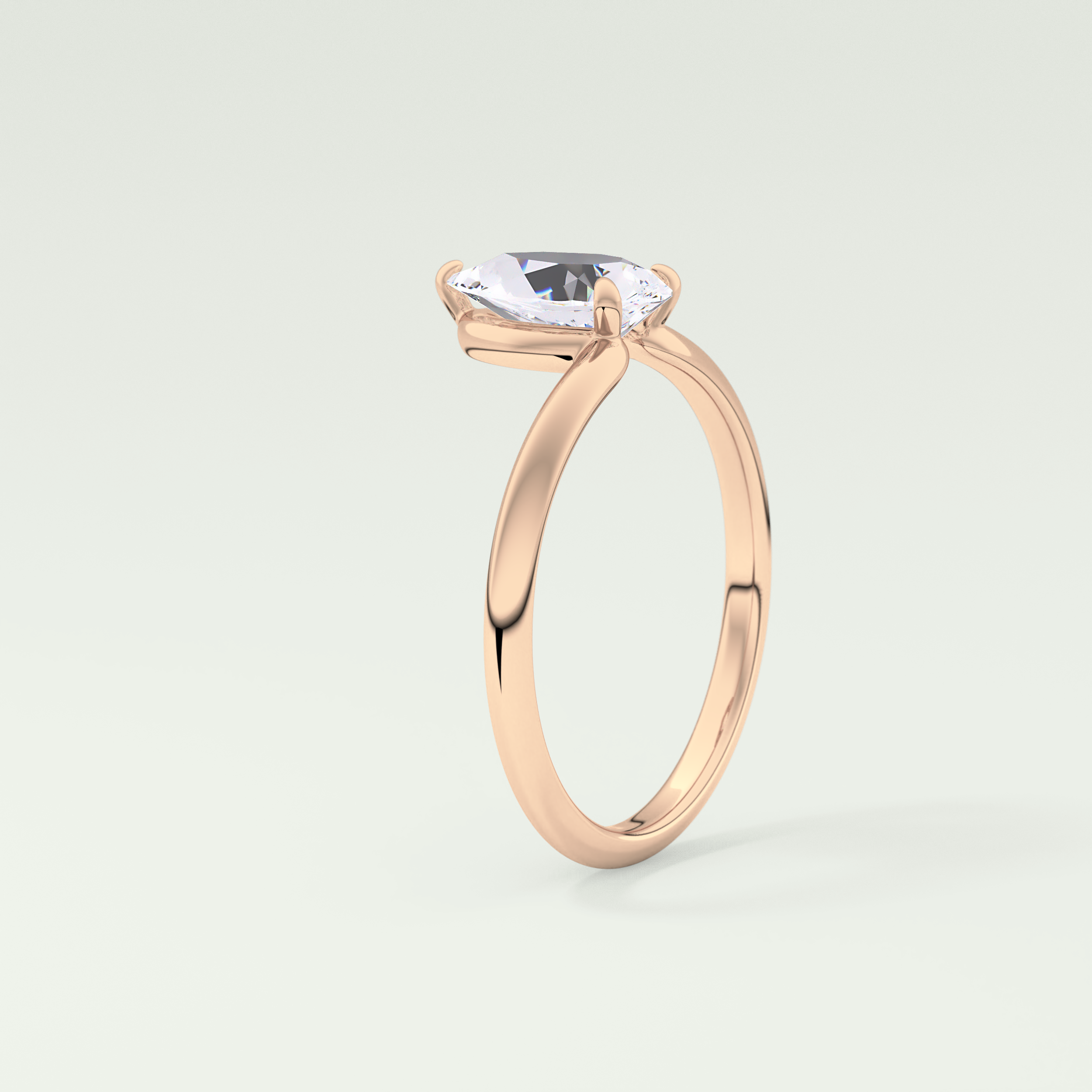2.0 CT Pear Cut Solitaire Lab-Grown Diamond Engagement Ring 11