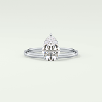 2.0 CT Pear Cut Solitaire Lab-Grown Diamond Engagement Ring 13