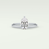 2.0 CT Pear Cut Solitaire Lab-Grown Diamond Engagement Ring 13