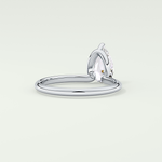 2.0 CT Pear Cut Solitaire Lab-Grown Diamond Engagement Ring 14